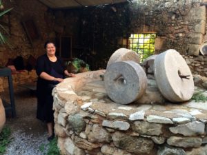 Koula and the olive press