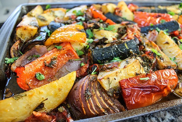 Greek Briam Summer Vegetables Baked In Olive Oil Mediterranean Living 