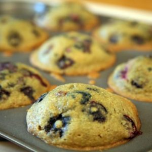 Mediterranean Diet Recipes: Gluten Free Blueberry Muffins