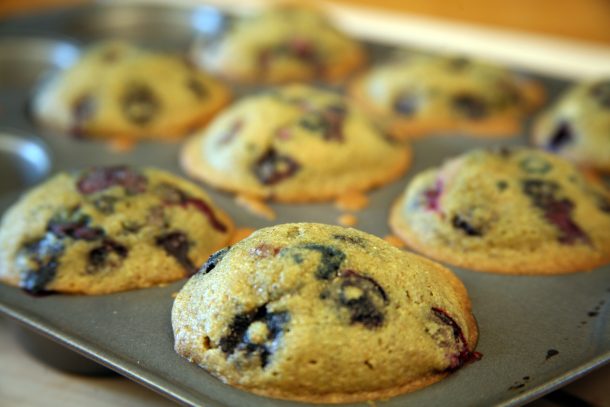 Mediterranean Diet Recipes: Gluten Free Blueberry Muffins