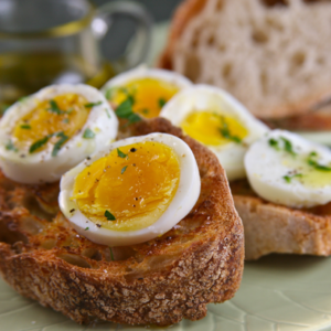 Eggs with Olive Oil and Toast