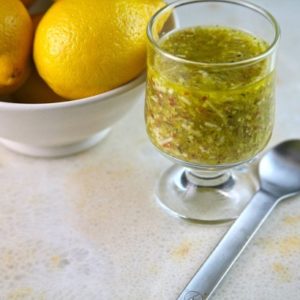 Mediterranean Salad Dressing: Lemon Parmesan