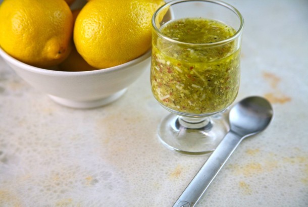 Mediterranean Salad Dressing: Lemon Parmesan