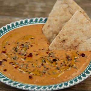 Mediterranean Diet Recipes: Red Pepper Hummus