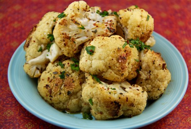 Roasted Cauliflower with Herbs