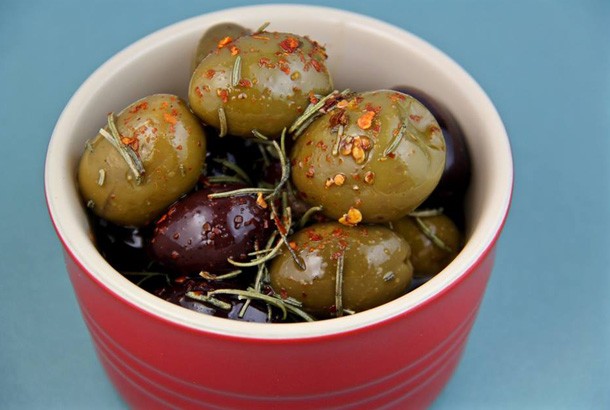 Spicy Rosemary Olives