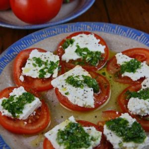 Tomatoes and Feta for Mediterranean Diet