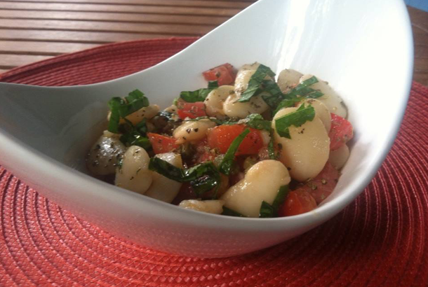 Lima Bean and Tomato Salad