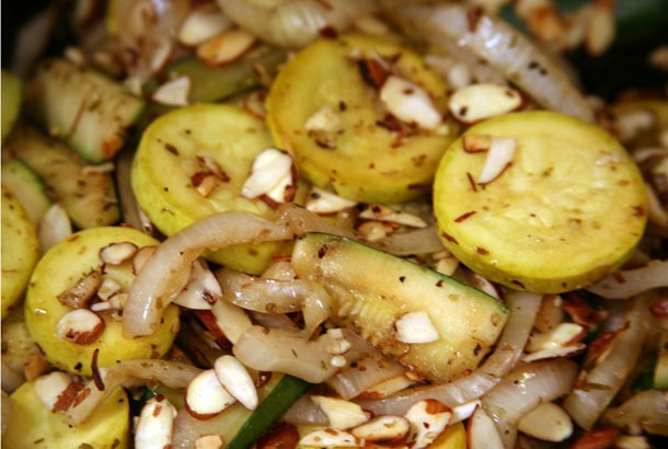 Summer Veggies with Roasted Almonds