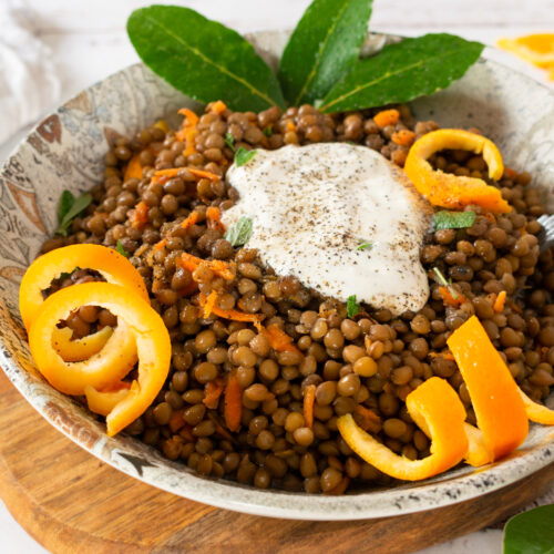 Lentil Soup with Olive Oil and Orange