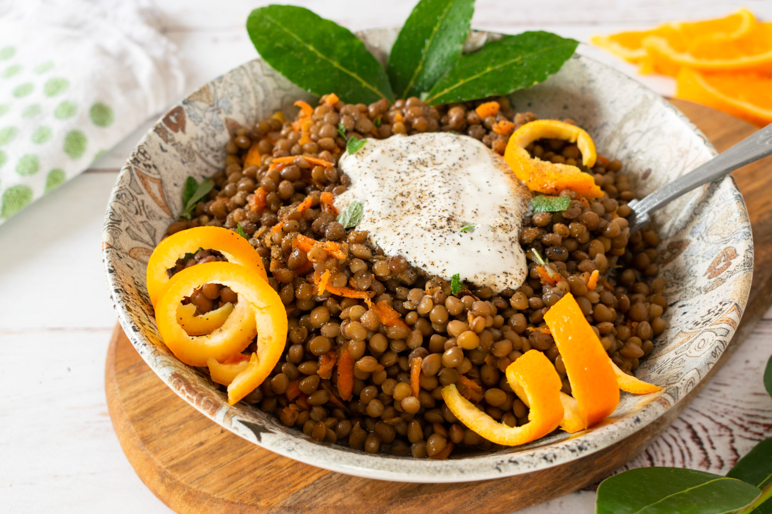 Lentil Soup with Olive Oil and Orange