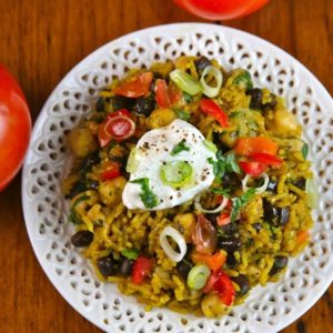 Mediterranean Diet Recipes: Spiced Rice and Beans