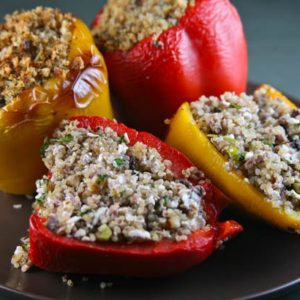 Quinoa and Turkey Stuffed Peppers