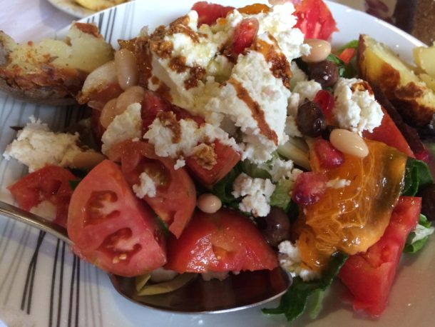 Tomato and Soft Cheese salad Crete