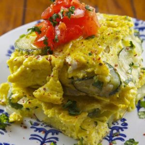 Mediterranean Diet Recipes: Zucchini Omelet