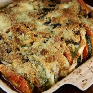 Zucchini Tomato Gratin: Mediterranean Diet Recipe