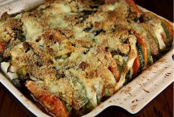 Zucchini Tomato Gratin: Mediterranean Diet Recipe