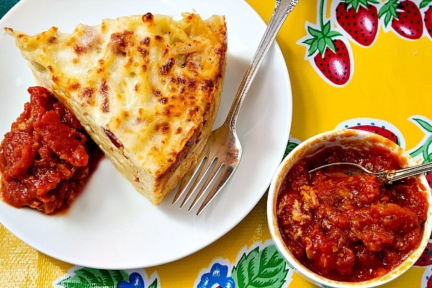 Mediterranean Diet: Bucatini Pie