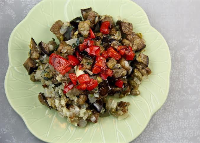 Eggplant, Onion and Red Pepper Dip