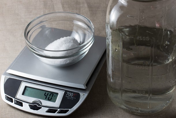 Salt Brine for Fermenting