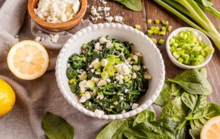 Spinach with Feta and Lemon (Island of Crete-Greece)