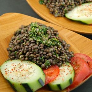 Lentils With Salsa Verde