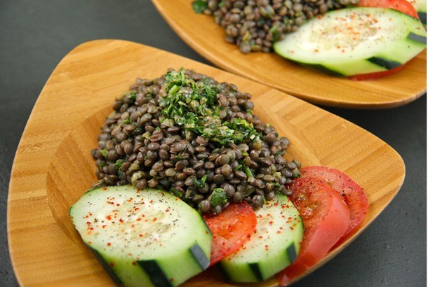 Lentils With Salsa Verde