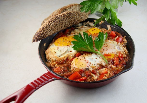 Shakshuka (Eggs Poached in Spicy Tomato Sauce – Morocco)