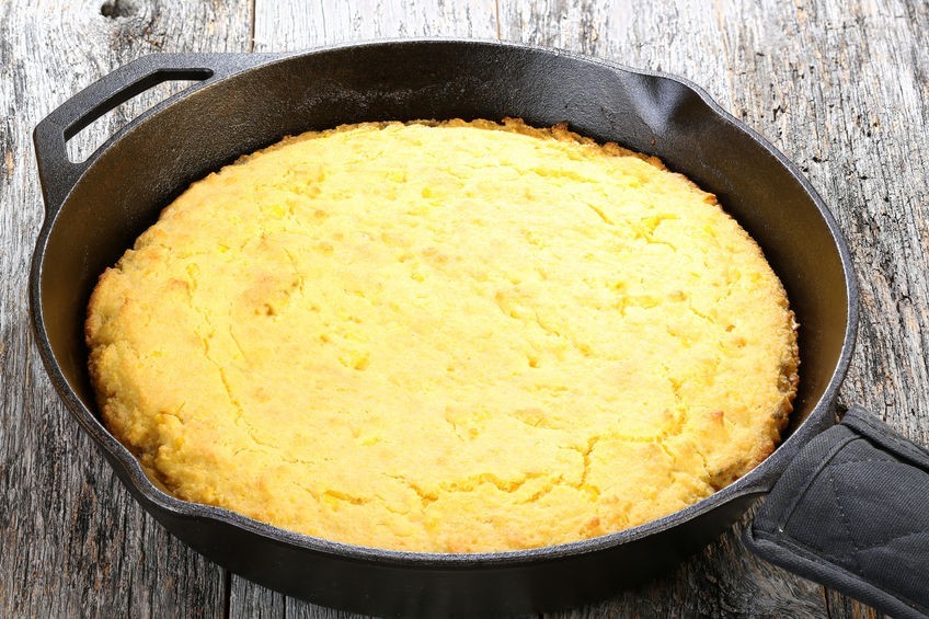 Mediterranean Diet Recipes: Savory Cornbread skillet cornbread
