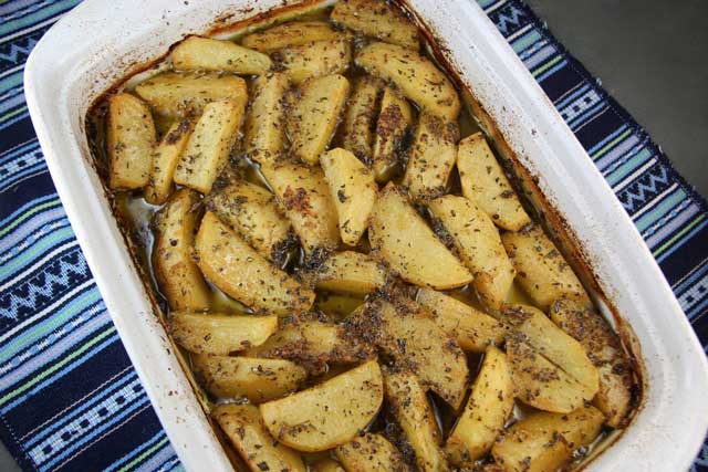 Orange Lemon Potatoes (Island of Crete)