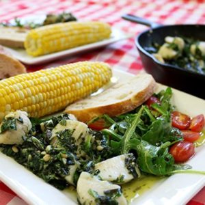 Mediterranean Diet Recipes: Scallops with Pesto
