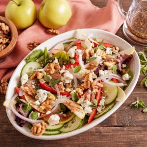 Apple, Walnut and Gorgonzola Salad with Dijon Vinaigrette