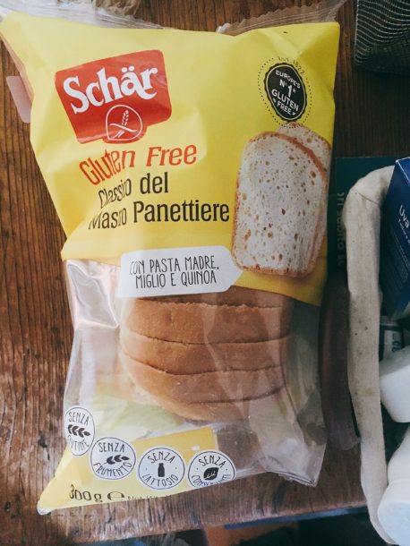 Gluten Free Bread from an Italian Supermarket