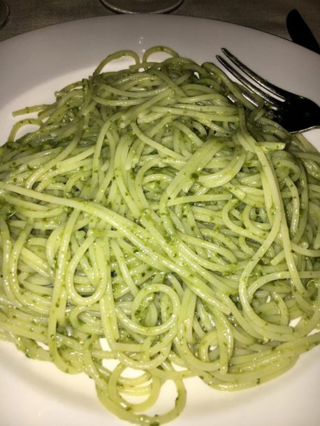 Mediterranean Diet: Gluten Free pesto pasta in Italy