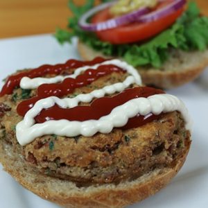 Mediterranean Diet Recipe: Bean Burger with Garlic and Sage