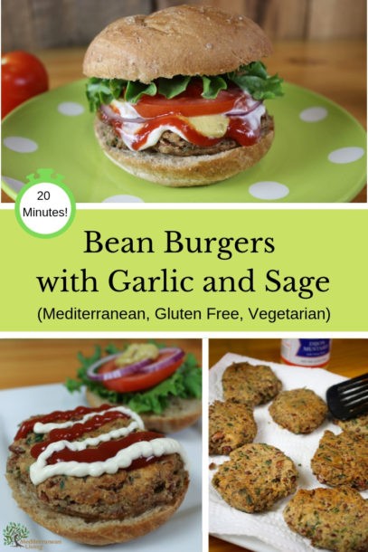 Bean Burger Recipe with Garlic and Sage