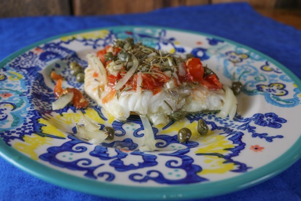 Mediterranean Baked Cod