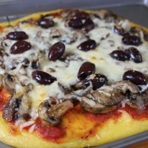 Mediterranean Diet Recipes: Polenta Pizza