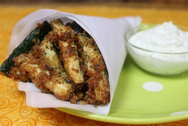 Zucchini Fries with Tzatziki