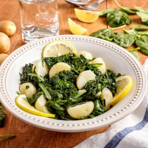 Horta (Greens) and Potatoes in the Instant Pot