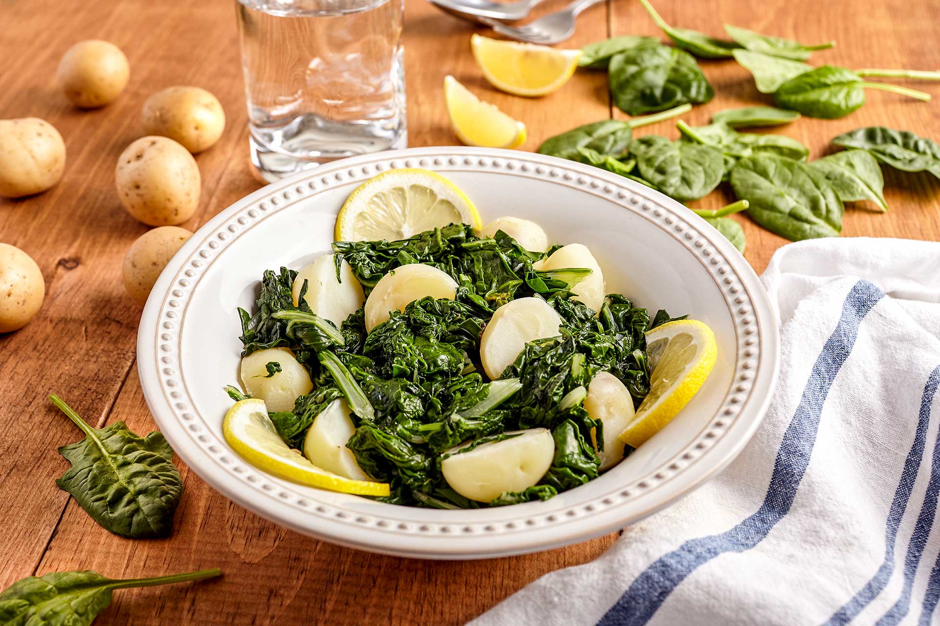 Horta (Greens) and Potatoes in the Instant Pot