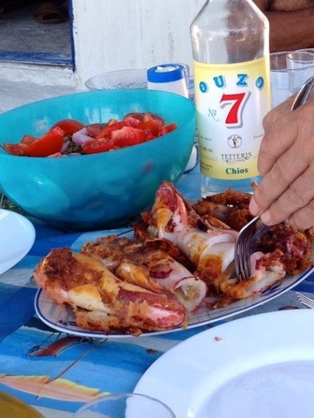 calamari chios greece