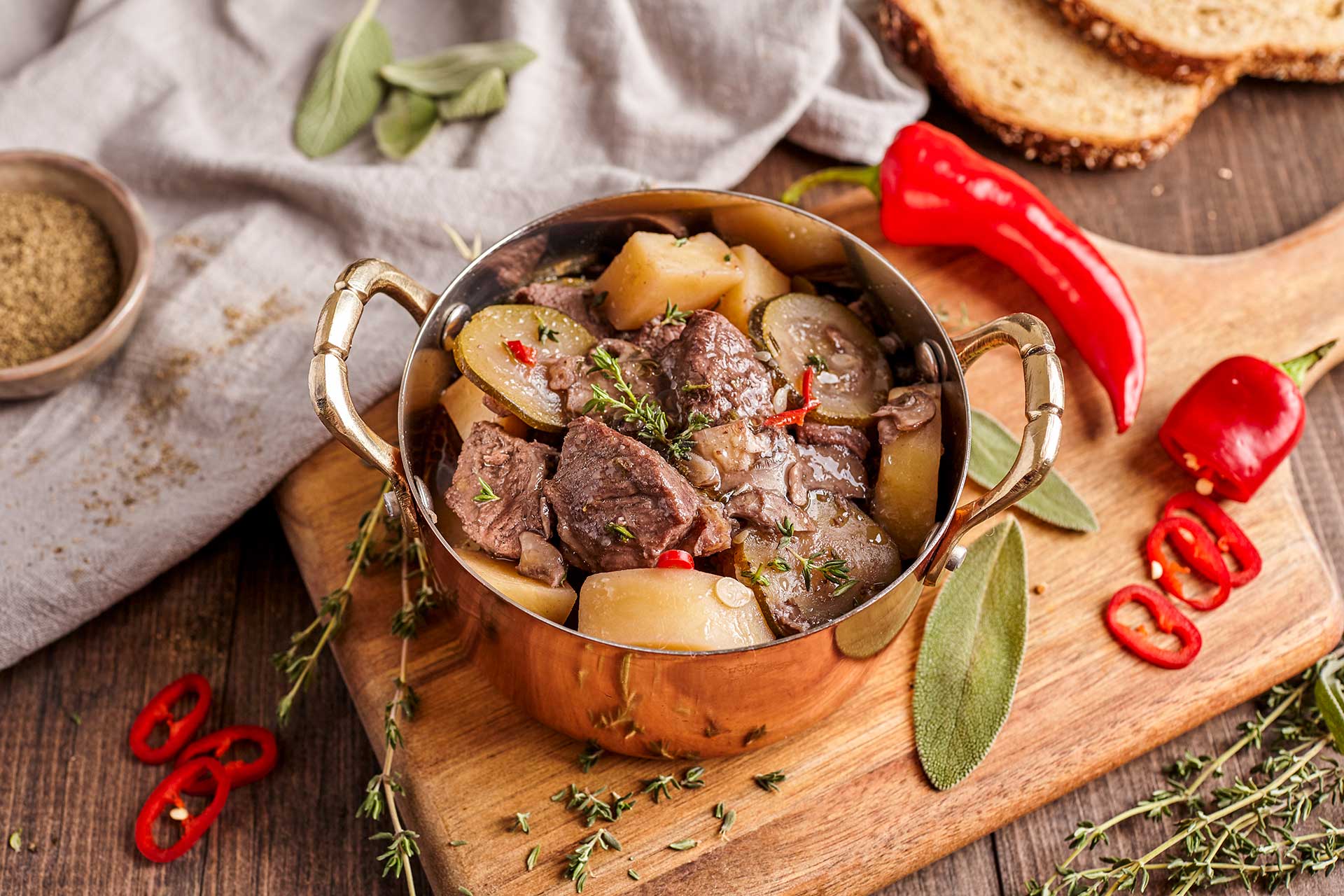 Instant Pot Beef Stew with Sage and Red Wine (Italy)
