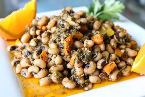 Instant Pot Black Eyed Peas with Fresh Herbs