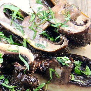 Grilled Portobello Mushrooms with Garlic Balsamic Marinade