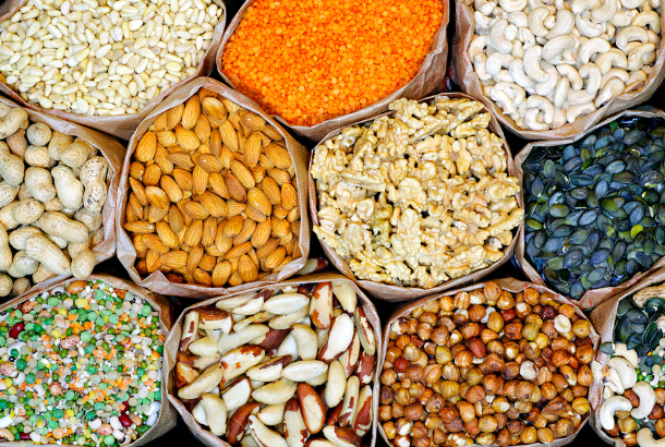 Mediterranean Diet Food List - Nuts and Seeds