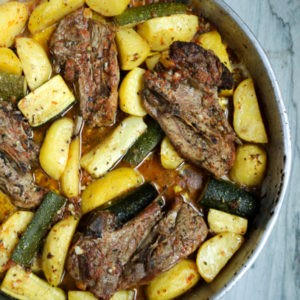 Greek Roasted Lamb and Potatoes