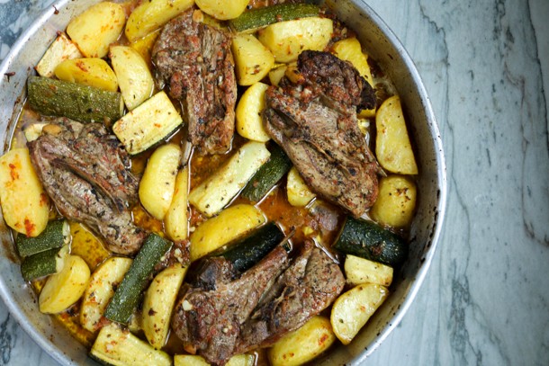 Greek Roasted Lamb and Potatoes