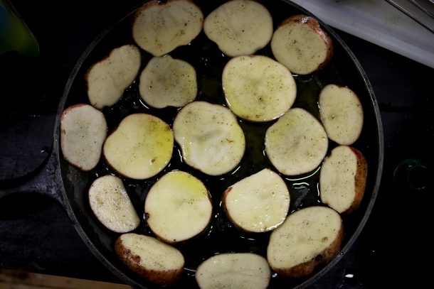 Broccoli Quiche with Roasted Potato Crust