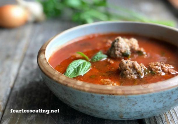 fearlesseating italian meatball soup Mediterranean Living